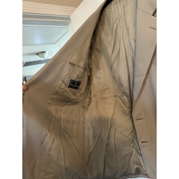 Ermenegildo Zegna Tan Suit ,Custom, Made Switzerland, Super100’s **please Read** - Picture 4 of 6